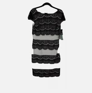 NEW Melrose Lace Overlay 2-Tone Womens Dress Sz 12